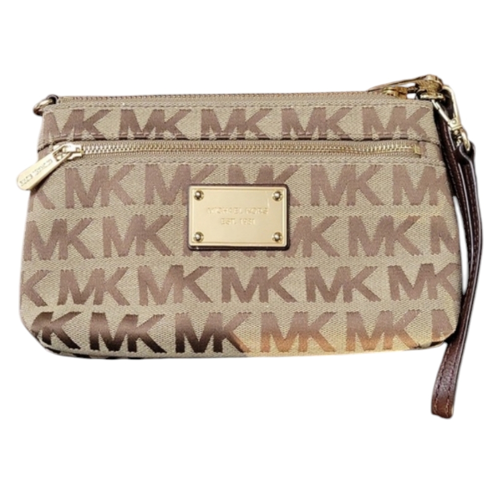 LOW START Michael by Michael Kors Monogram Canvas Clutch